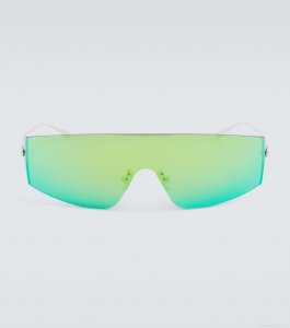 Bottega VenetaMask flat-top sunglasses