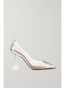 Begum crystal-embellished PVC pumps Begum crystal-embellished PVC pumps
