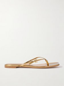 Mirrored-leather sandals Mirrored-leather sandals