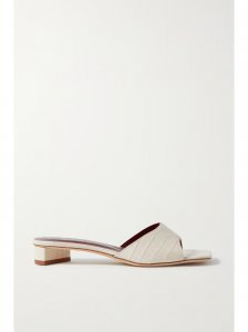 Simone croc-effect leather mules Simone croc-effect leather mules