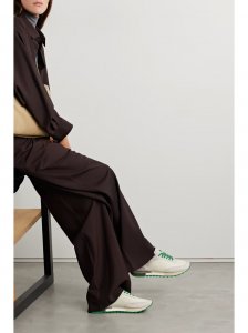 Owen color-block mesh and suede sneakers Owen color-block mesh and suede sneakers