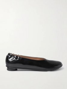 Atomic Ballerina glossed-leather ballet flats Atomic Ballerina glossed-leather ballet flats