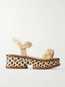 Michael braided raffia sandals Michael braided raffia sandals
