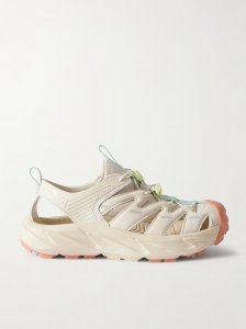 Hopara cutout rubber-trimmed mesh sandals Hopara cutout rubber-trimmed mesh sandals