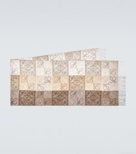 LoeweAnagram wool and cashmere scarf LoeweAnagram wool and cashmere scarf