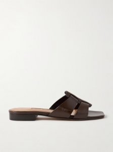 Leo leather slides