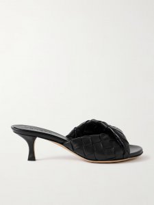 Blink twisted intrecciato leather mules Blink twisted intrecciato leather mules