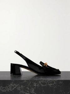 Diamond Tilda 45 embellished patent-leather slingback pumps Diamond Tilda 45 embellished patent-leather slingback pumps