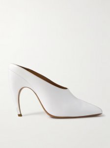 Leather mules Leather mules