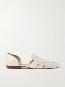 Rory cutout textured-leather loafers Rory cutout textured-leather loafers