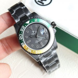 The new black-shell Rolex GMT-Master series watch. The new black-shell Rolex GMT-Master series watch.