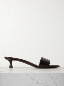 Combo leather mules Combo leather mules