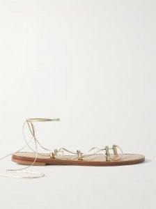 The Serengeti metallic leather sandals The Serengeti metallic leather sandals