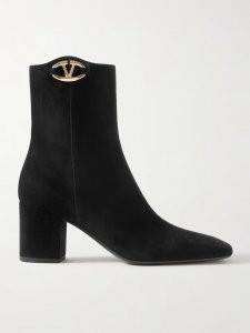 VLOGO Bold 70 embellished suede ankle boots VLOGO Bold 70 embellished suede ankle boots