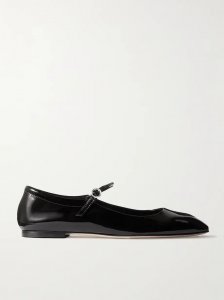Uma patent-leather Mary Jane ballet flats Uma patent-leather Mary Jane ballet flats