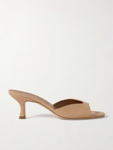 Brigitte snake-effect leather mules Brigitte snake-effect leather mules