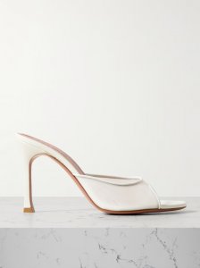 Alexa mesh and leather mules Alexa mesh and leather mules