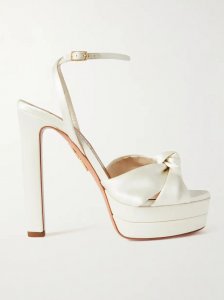 Cupid Plateau 130 knotted satin platform sandals Cupid Plateau 130 knotted satin platform sandals