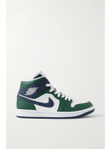 Air Jordan 1 Mid SE logo-detailed leather sneakers Air Jordan 1 Mid SE logo-detailed leather sneakers