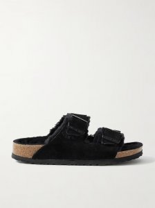 Arizona shearling-lined suede sandals Arizona shearling-lined suede sandals