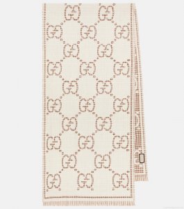 GucciGG wool-blend jacquard scarf GucciGG wool-blend jacquard scarf