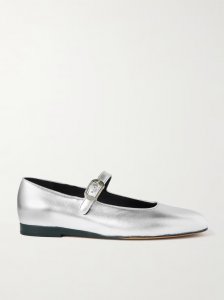 Metallic leather Mary Jane flats Metallic leather Mary Jane flats