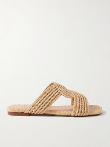 Prado raffia slides Prado raffia slides