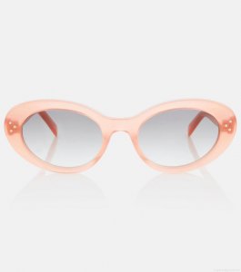 Celine EyewearTriomphe 01 oval sunglasses Celine EyewearTriomphe 01 oval sunglasses