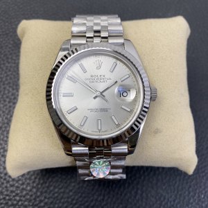 Rolex Datejust 41 Series, Classic Model with White and Grey Dial Rolex Datejust 41 Series, Classic Model with White and Grey Dial