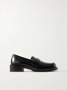 Palmer glossed-leather loafers Palmer glossed-leather loafers