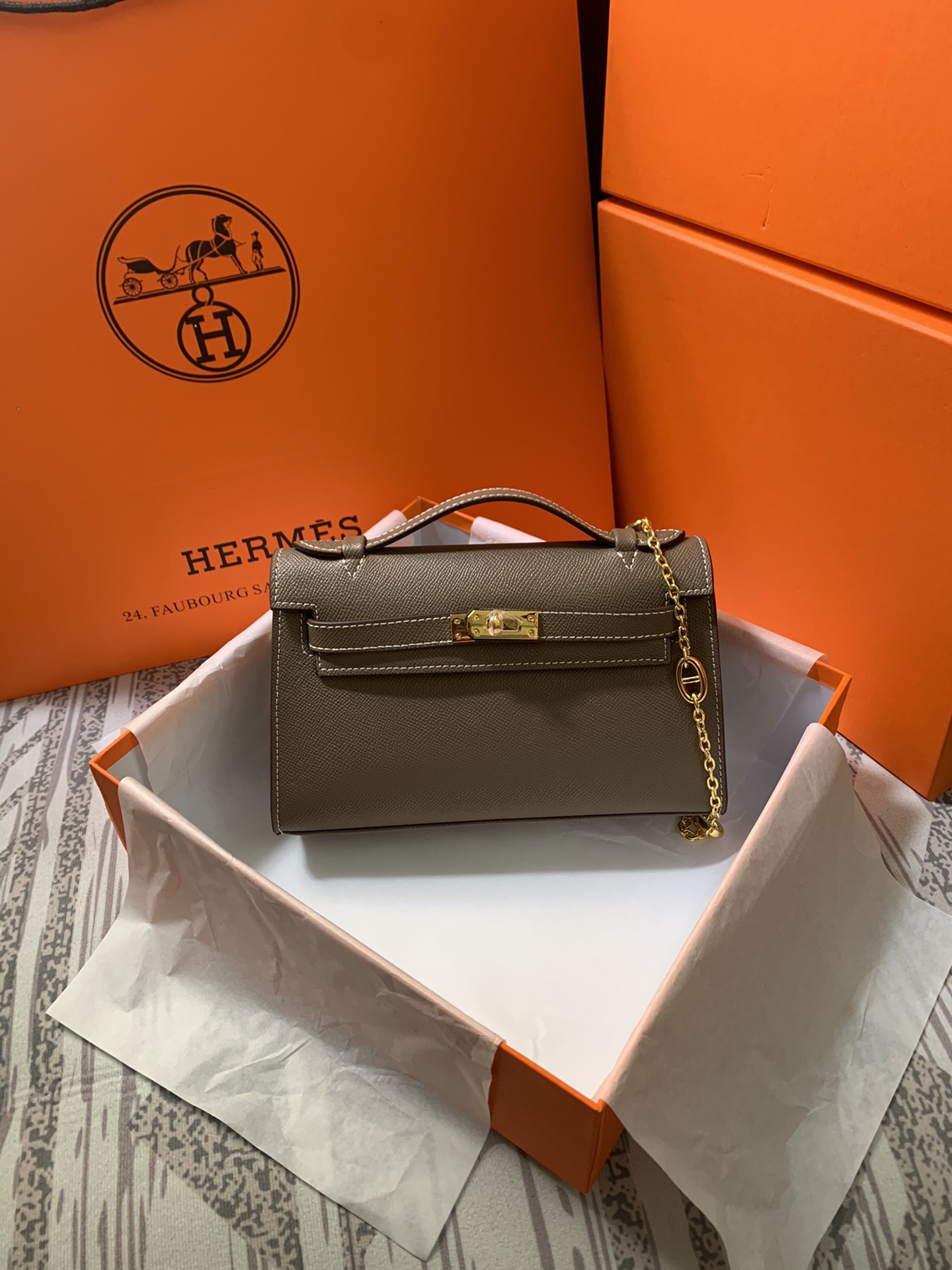 HERMES CROSSBODY BAG dark brown HERMES CROSSBODY BAG dark brown