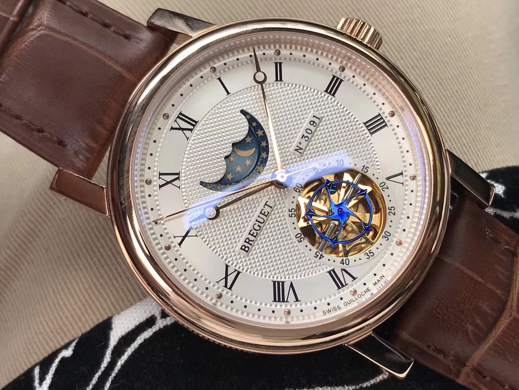 Breguet Day, Moon, and Stars Series Men’s Mechanical Wristwatch Breguet Day, Moon, and Stars Series Men’s Mechanical Wristwatch