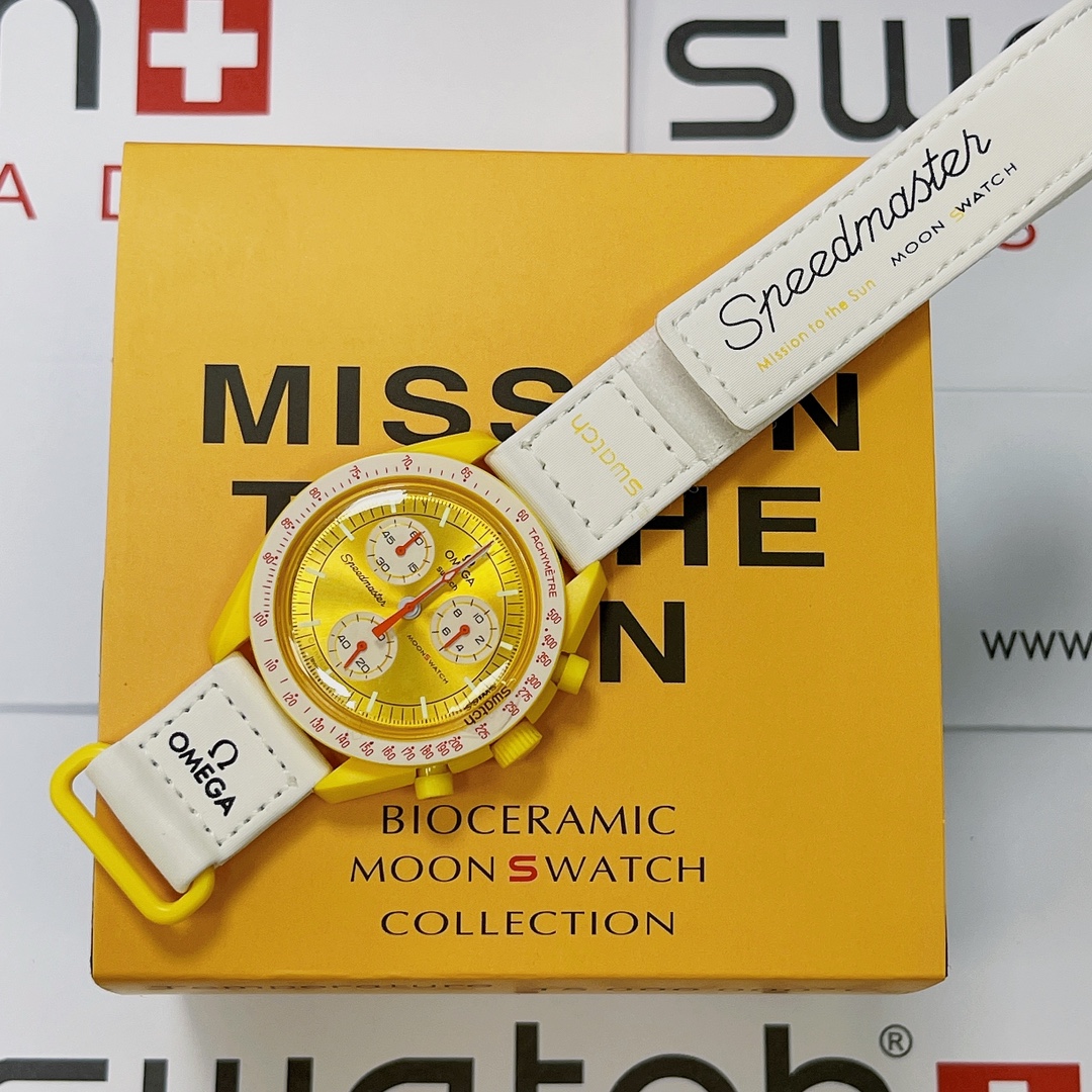 Omega x Swatch Collaboration Velcro Strap Collection Moonswatch Omega x Swatch Collaboration Velcro Strap Collection Moonswatch