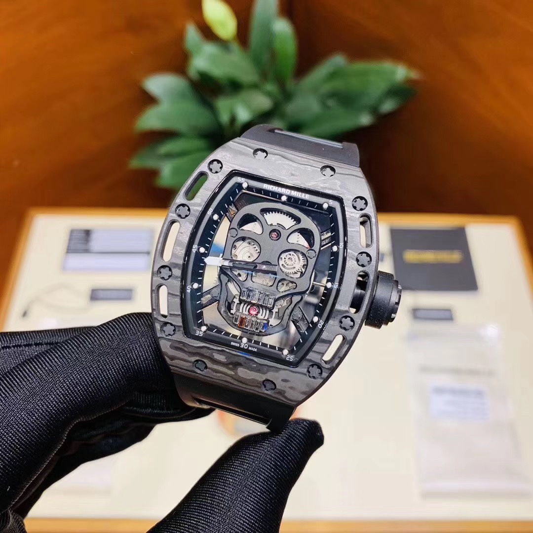 Richard Mille RM052 Skull Collection Latest Night Carbon Fiber Upgrade Watch Richard Mille RM052 Skull Collection Latest Night Carbon Fiber Upgrade Watch