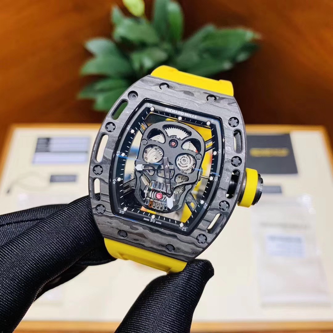 Richard Mille RM052 Skull Collection Latest Night Carbon Fiber Upgrade Watch Richard Mille RM052 Skull Collection Latest Night Carbon Fiber Upgrade Watch