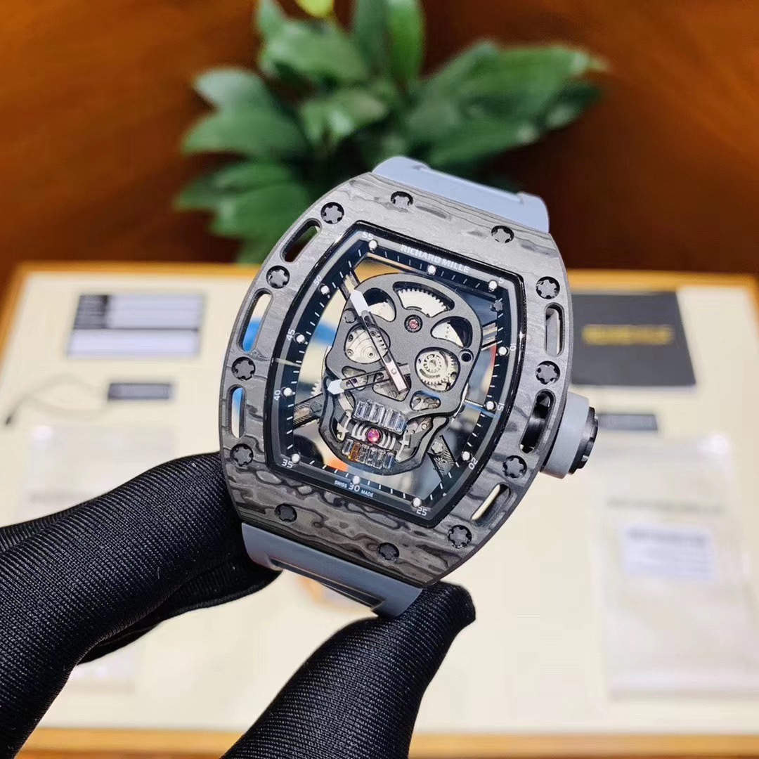Richard Mille RM052 Skull Collection Latest Night Carbon Fiber Upgrade Watch Richard Mille RM052 Skull Collection Latest Night Carbon Fiber Upgrade Watch