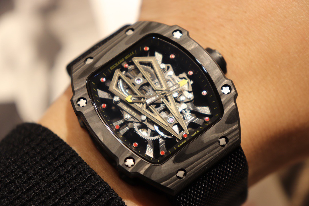 Richard Mille Men’s Collection RM27-03 Titanium and Gold Ultra-Light Tourbillon Mechanical Watch Richard Mille Men’s Collection RM27-03 Titanium and Gold Ultra-Light Tourbillon Mechanical Watch