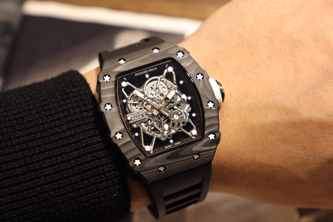 Richard Mille RM35-02 Top-Grade Carbon Fiber Series Watch Richard Mille RM35-02 Top-Grade Carbon Fiber Series Watch