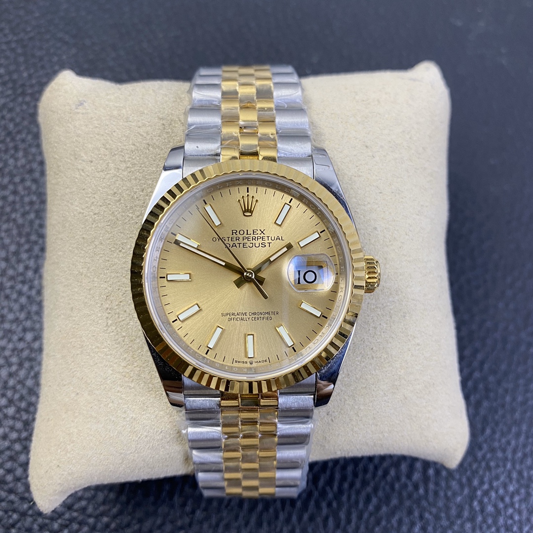 Rolex Datejust 36 Series, Popular Two-Tone Gold Model Rolex Datejust 36 Series, Popular Two-Tone Gold Model