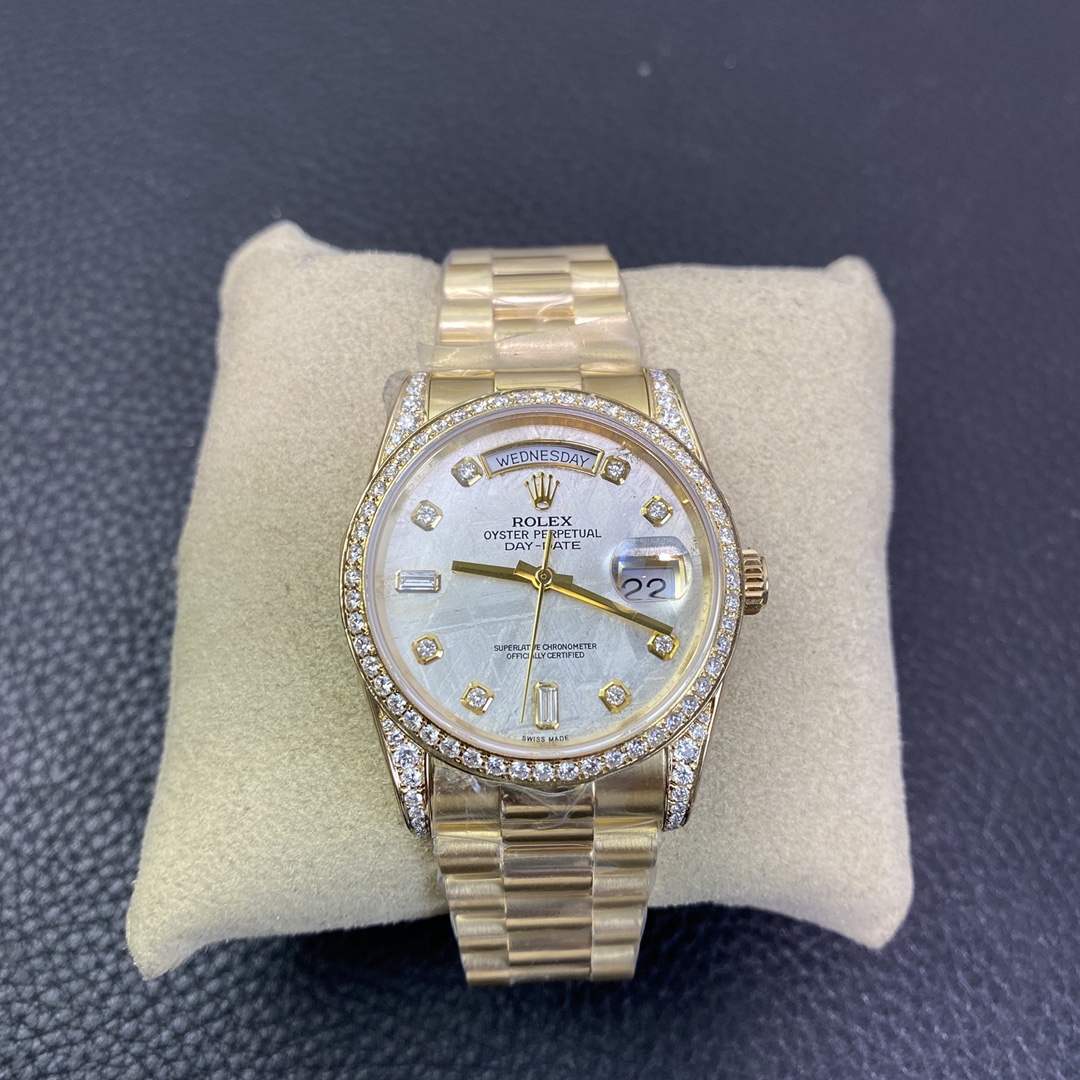 Rolex Datejust 36 Series, 18k Yellow Gold with Meteorite Dial Rolex Datejust 36 Series, 18k Yellow Gold with Meteorite Dial