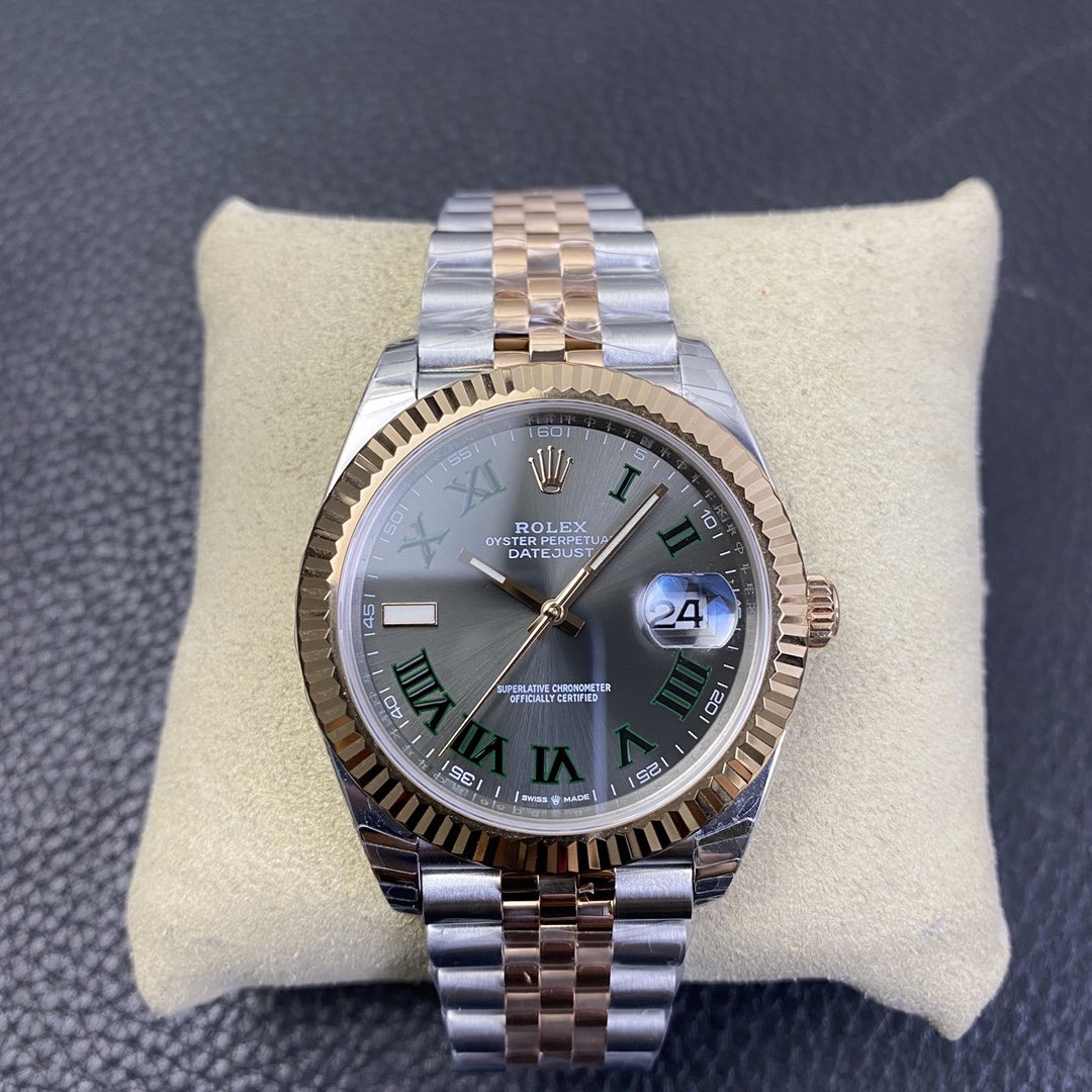 Rolex Datejust 41 Series, Two-Tone Gold and Green Loro Edition Rolex Datejust 41 Series, Two-Tone Gold and Green Loro Edition