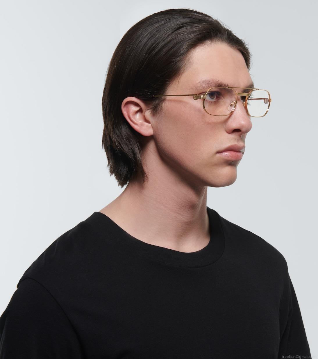 Cartier Eyewear CollectionException rectangular glasses Cartier Eyewear CollectionException rectangular glasses