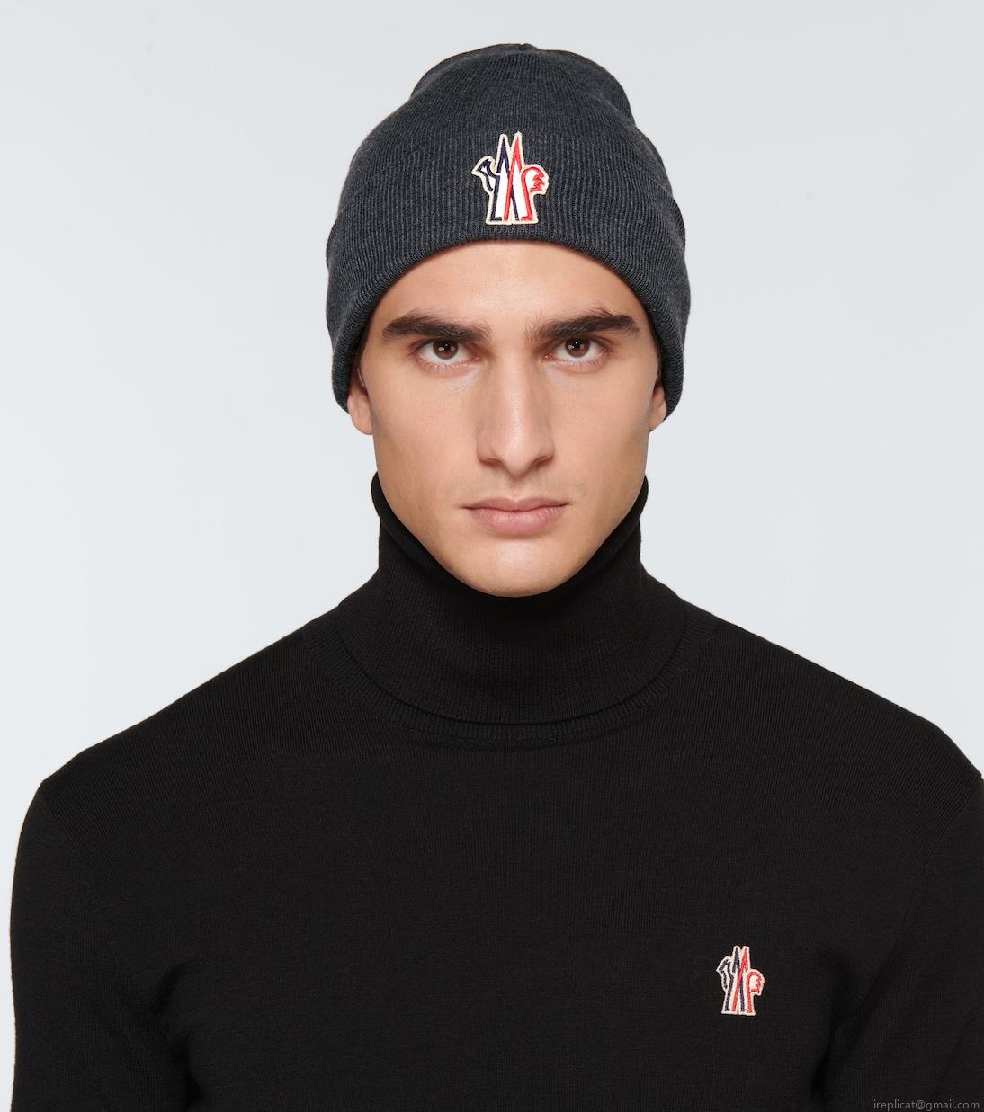 Moncler GrenobleKnitted wool beanie Moncler GrenobleKnitted wool beanie