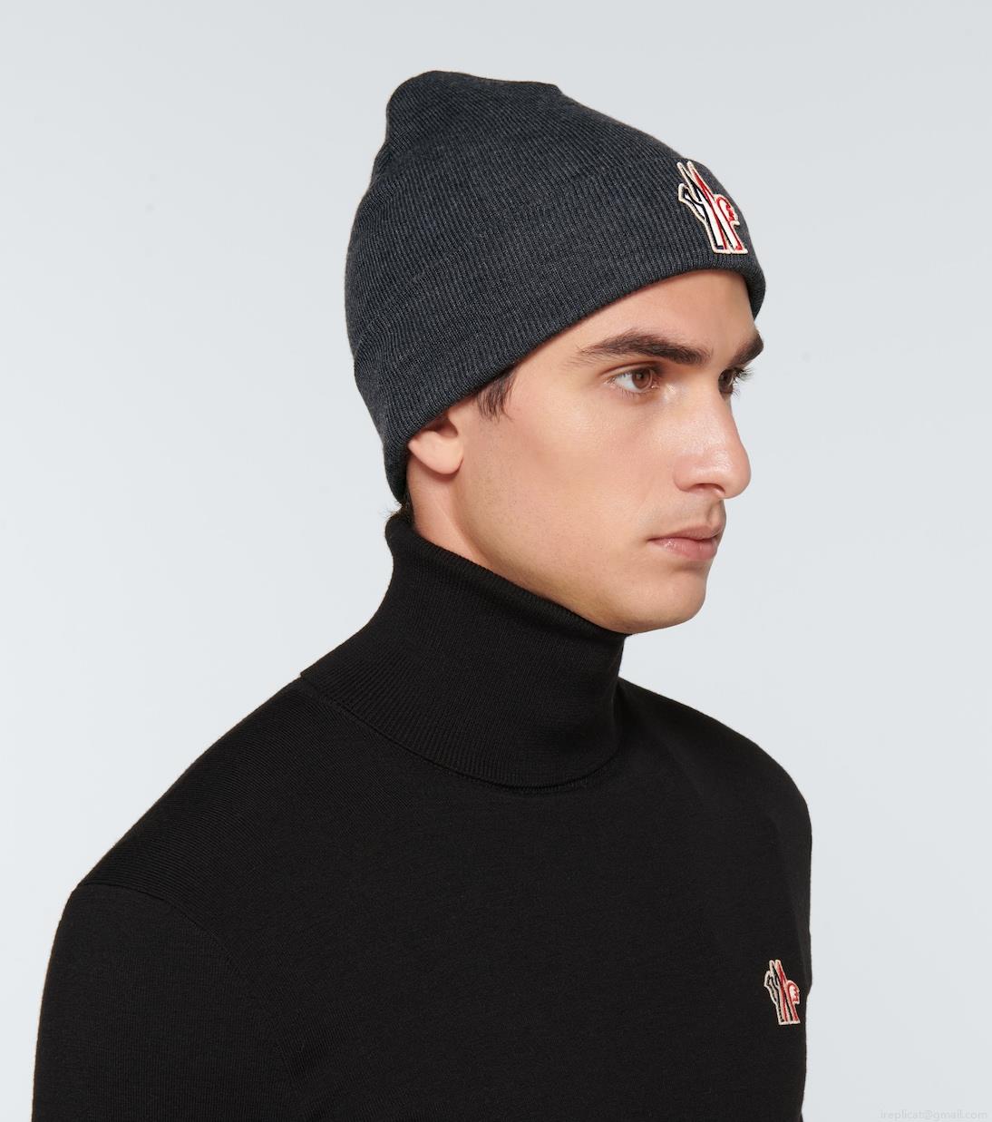 Moncler GrenobleKnitted wool beanie Moncler GrenobleKnitted wool beanie