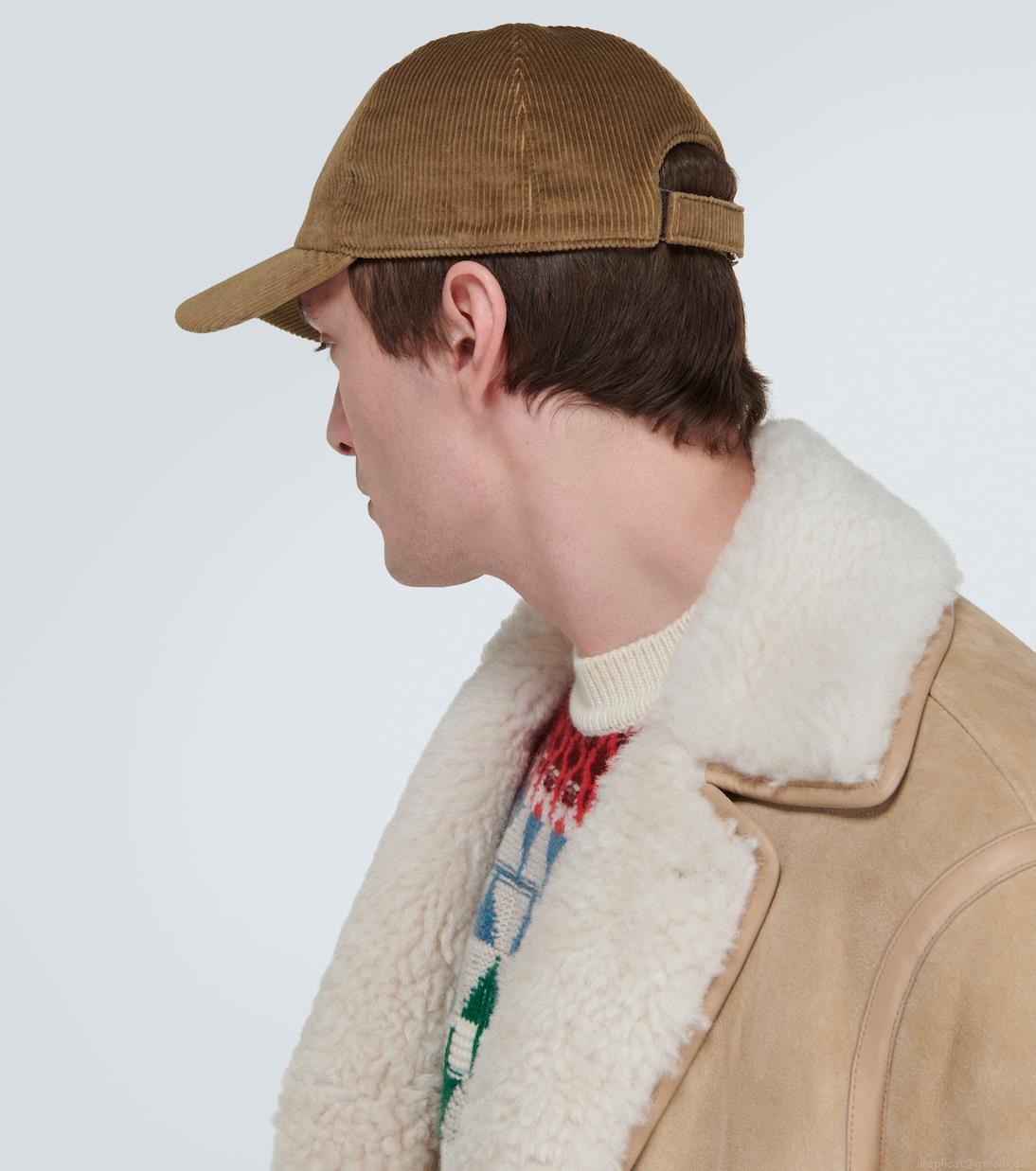 Loro PianaCorduroy baseball cap Loro PianaCorduroy baseball cap