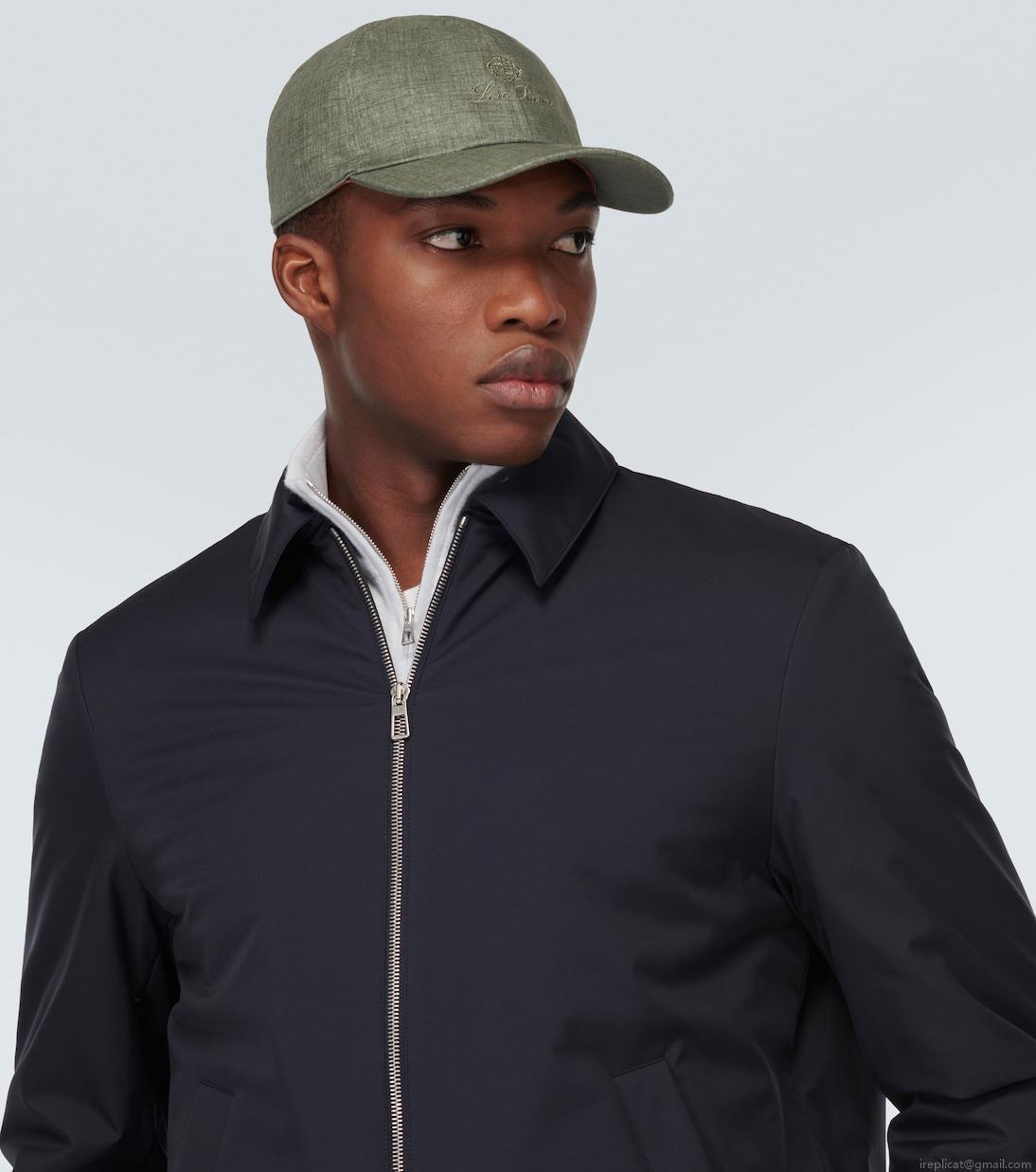 Loro PianaLogo linen hat Loro PianaLogo linen hat