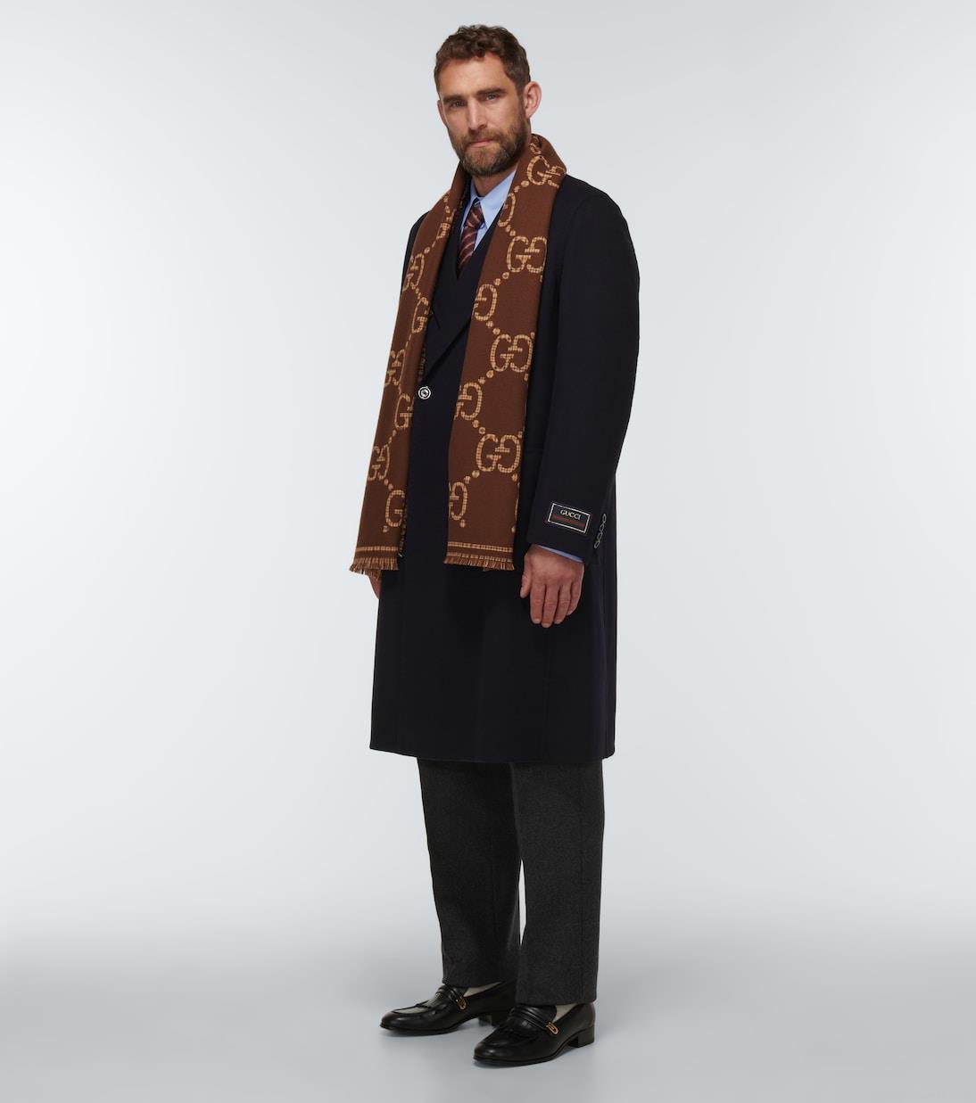 GucciGG wool jacquard scarf GucciGG wool jacquard scarf