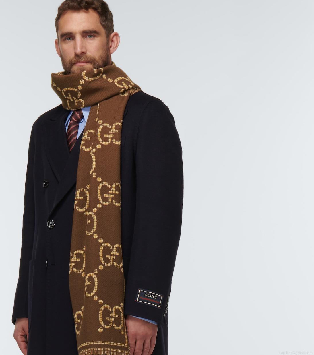 GucciGG wool jacquard scarf GucciGG wool jacquard scarf