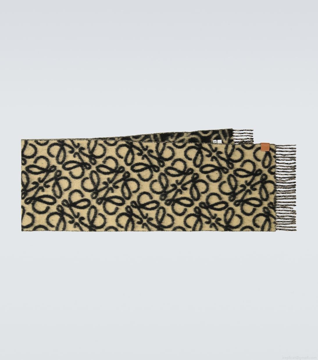 LoeweAnagram alpaca and wool-blend scarf LoeweAnagram alpaca and wool-blend scarf