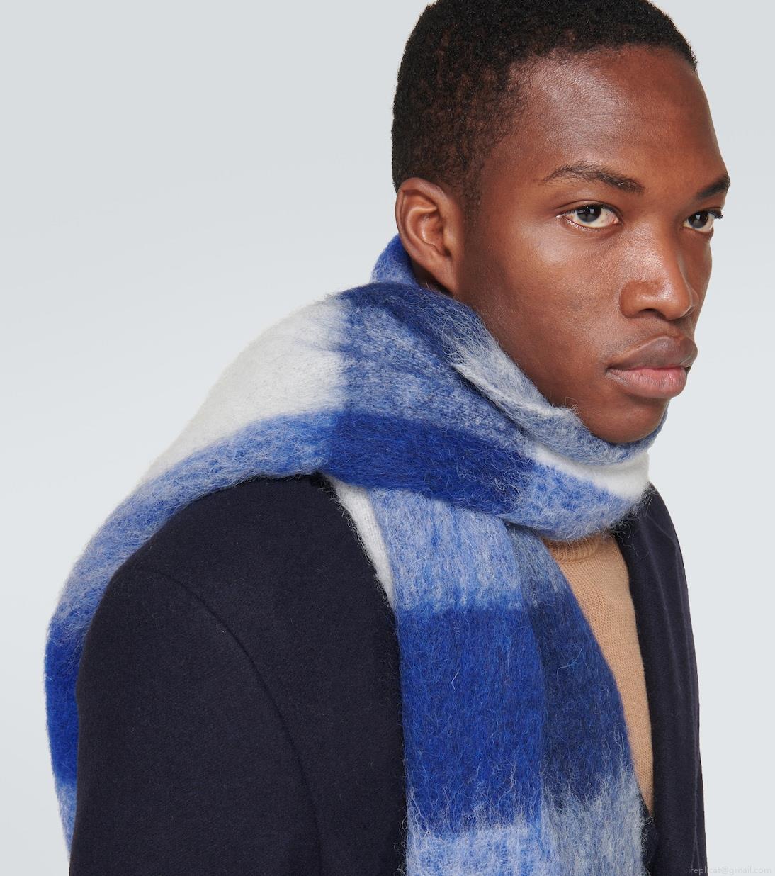 Acne StudiosChecked wool-blend scarf Acne StudiosChecked wool-blend scarf